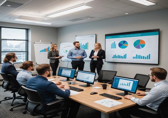 Workplace strategy session with occupancy data visualisation