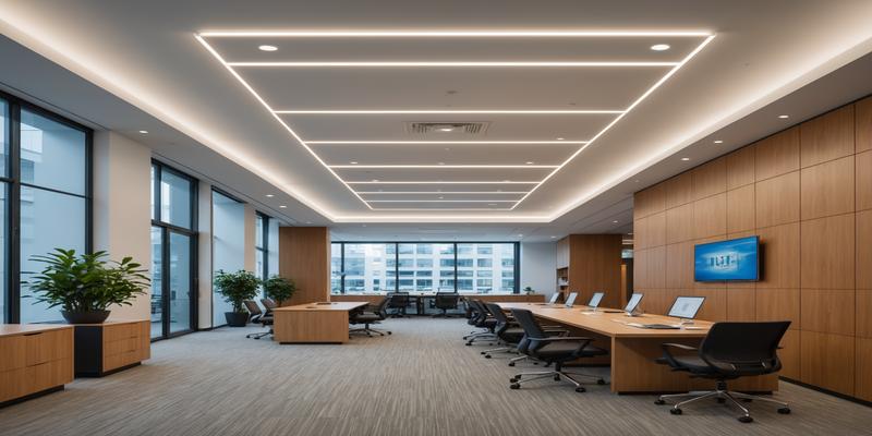 Thoughtfully designed workplace lighting with natural and artificial balance