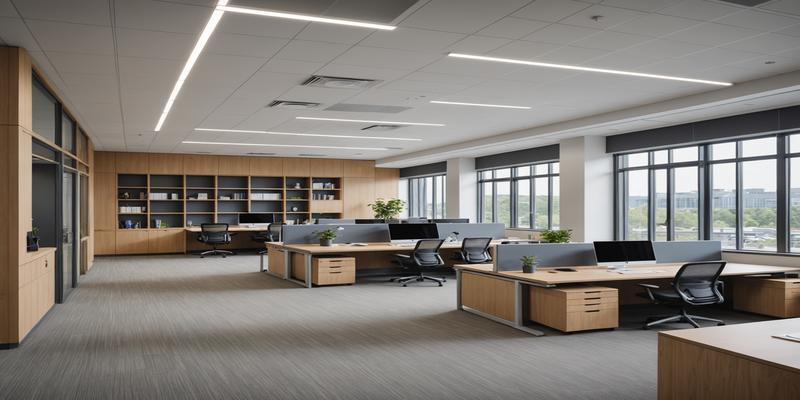 Innovative open plan workspace